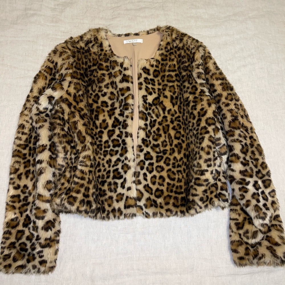 Wayf Leopard Coat